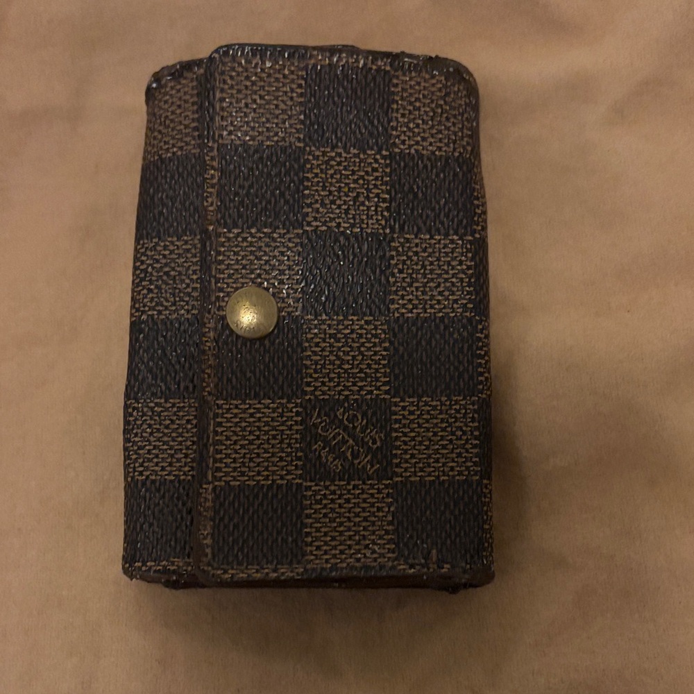 Louis Vuitton Brown Key Holder with Gold Accents